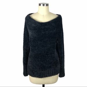 NWT CASLON Black Fuzzy Pullover Sweater XS